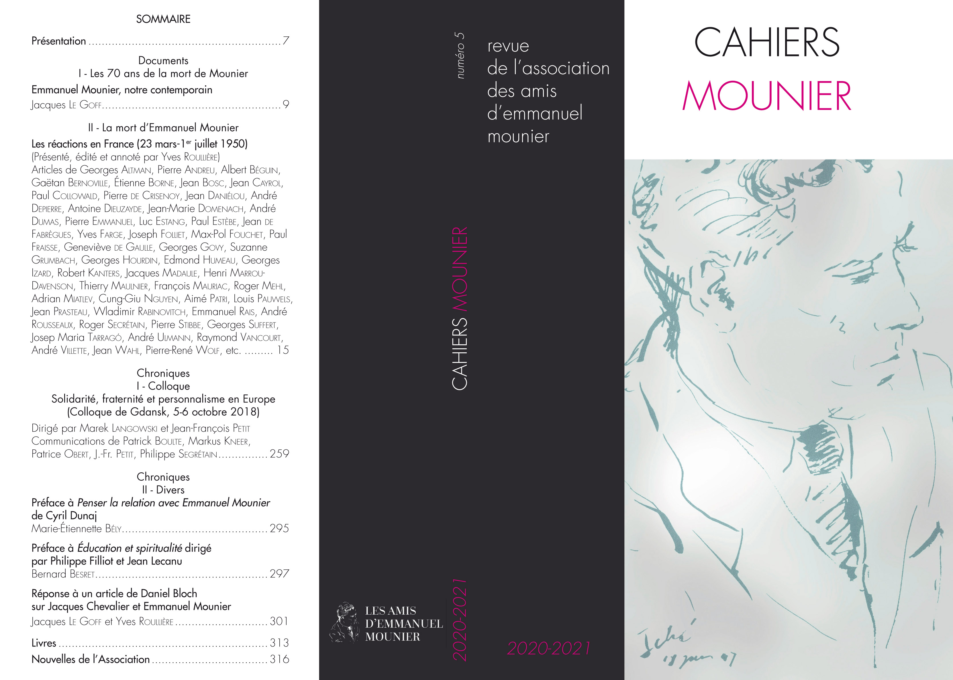 Couverture Mounier cahier N5